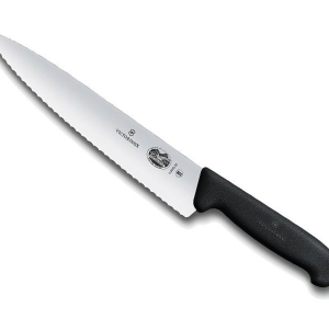 סכין טבח משוננת Victorinox ידית פלסטיק – 25 ס"מ