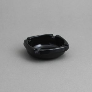 מאפרה מרובעת מלמין שחורה – 9.5 ס"מ