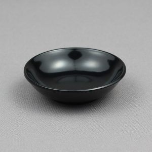 צלוחית מלמין (בול) שחורה – 7 ס"מ